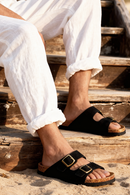 Sandália Masculina Santorini Camurça