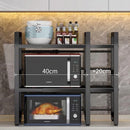 SpaceRack - Rack Metálico Multiuso Ajustável Ao Tamanho do Micro-ondas Para Bancada - Entrega Grátis