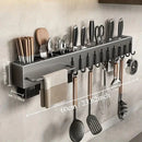SuportFlex - Suporte de Ferro Para Armazenamento De Facas Ganchos Talheres Utensílios De Cozinha - Entrega Grátis